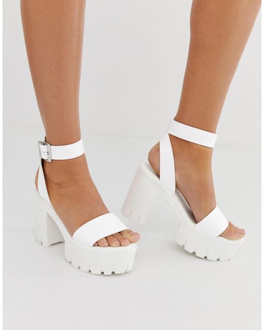 Eliza Platform Heels - White | Fashion Nova, Shoes | Fashion Nova