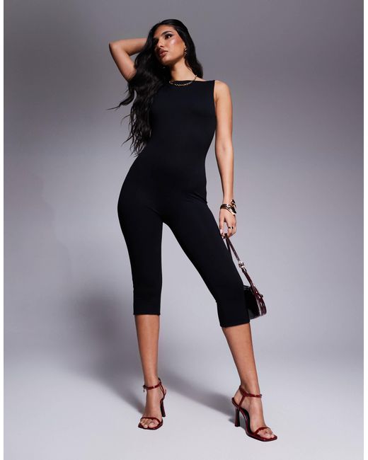 AFRM Blue – tahlia – knöchellanger jumpsuit aus kreppstrick