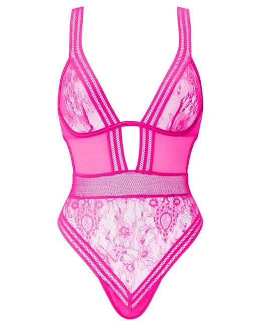 Ann Summers Pink Eternal Lace Lingerie Body
