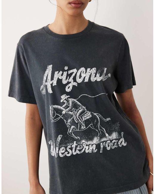 ASOS Gray Short Sleeve T-shirt With Arizona Graphic