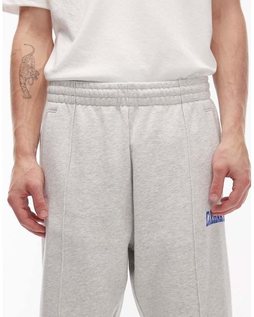 Carhartt Gray Pond Corps Sweat Pants for men
