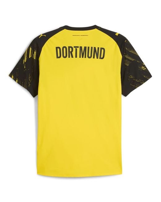 PUMA Yellow Borussia Dortmund 25/26 Authentic Home Jersey for men