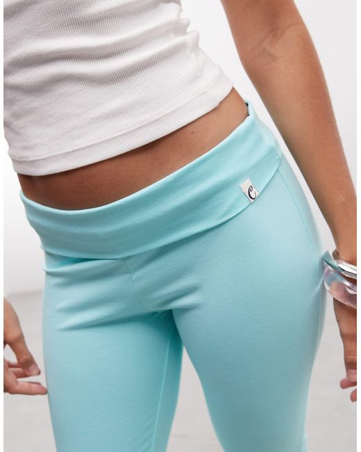 Collusion Blue Flared Capri Leggings