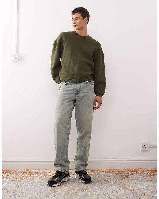 Weekday Oversized Trui in het Green voor heren