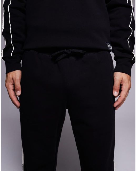 EA7 Blue Armani Tape Joggers Co-Ord for men