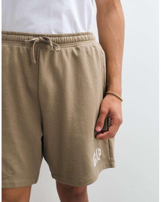 Gap White Logo Tie Waist Sweat Shorts Co-Ord for men