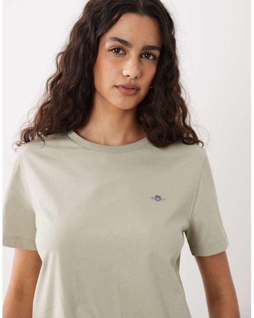 Gant Natural Regular Shield Logo T-shirt