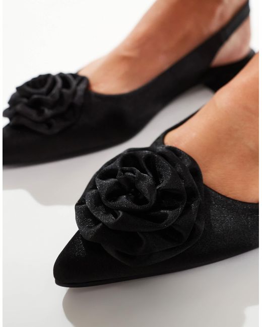 Glamorous Black – spitze ballerinas