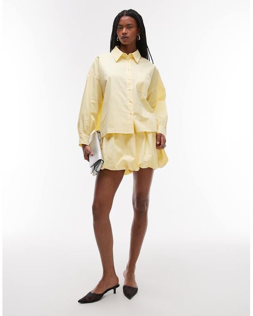 ASOS Yellow Puffball Mini Skirt
