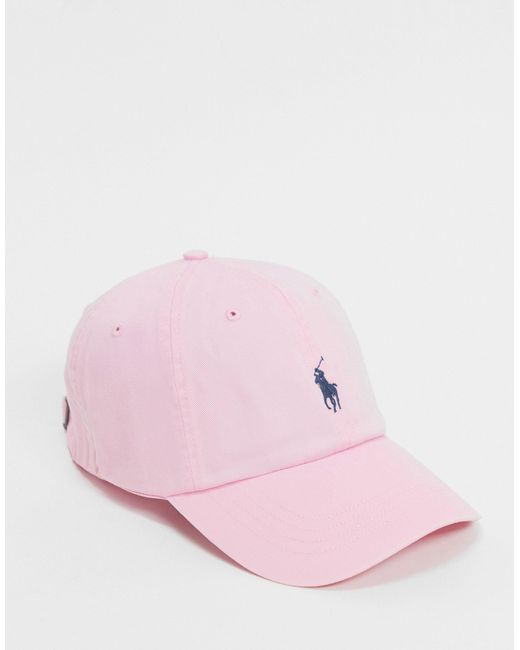 Polo Ralph Lauren – kappe mit pony-logo in Pink für Herren