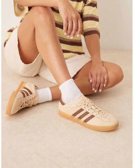 Adidas Originals Brown Gazelle Indoor Trainers