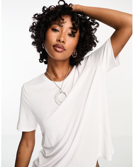 Object White Premium Slinky Touch T-Shirt