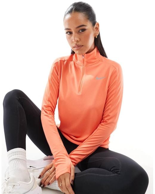 nike orange sweatshirt womens