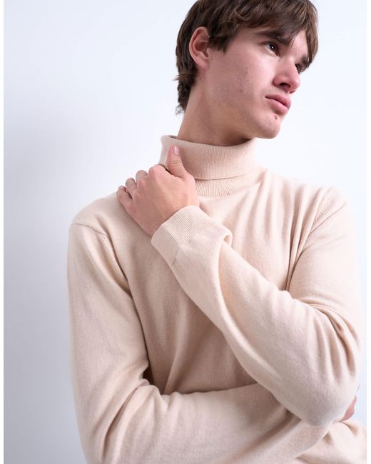 Topman – essential – strick-rollkragenpullover in Multicolor für Herren