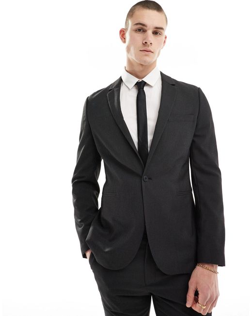 ASOS Black Super Skinny Suit Jacket for men