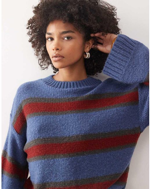 Reclaimed Vintage Blue Clean Knitted Jumper
