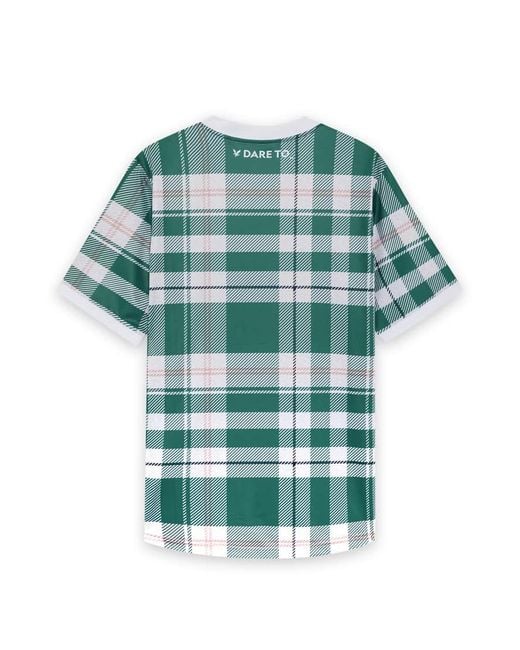 Lyle & Scott Blue Ss T-Shirts Tartan Football Shirt for men