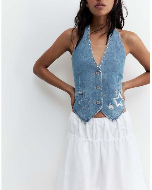 Gilet di Pull&Bear in Blue