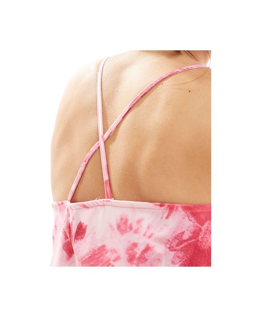 Vero Moda Pink – maxi-trägerkleid aus satin