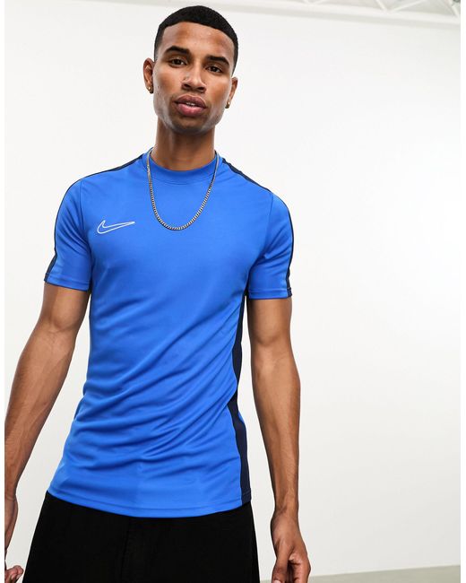 Academy dri-fit - t-shirt con pannelli di Nike Football in Blue da Uomo