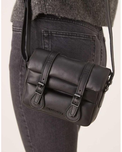 Dr. Martens Black 7" Padded Satchel Bag