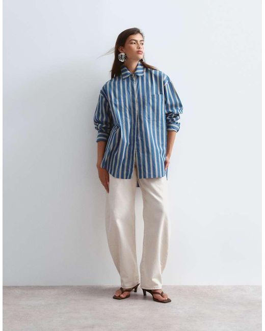 ARRANGE Blue Premium Oversized Shirt