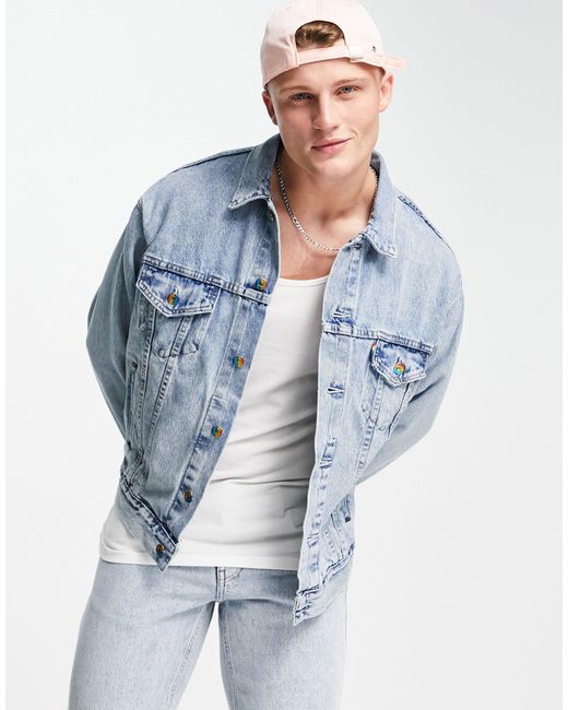 Print Denim Trucker Jacket 