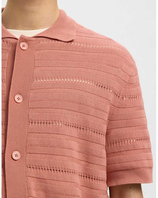 SELECTED Multicolor Knitted Polo Shirt for men