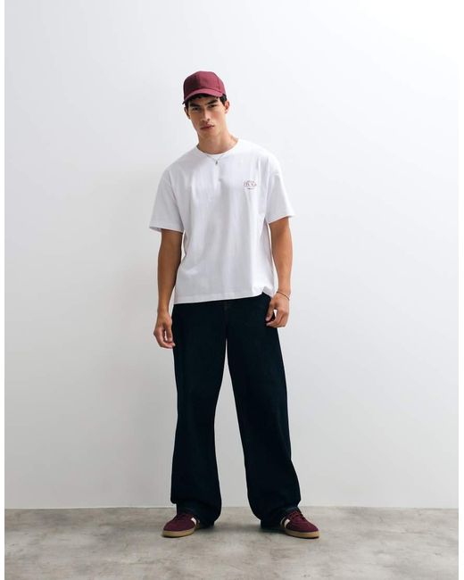Jack & Jones White Atelier Backprint T-Shirt for men