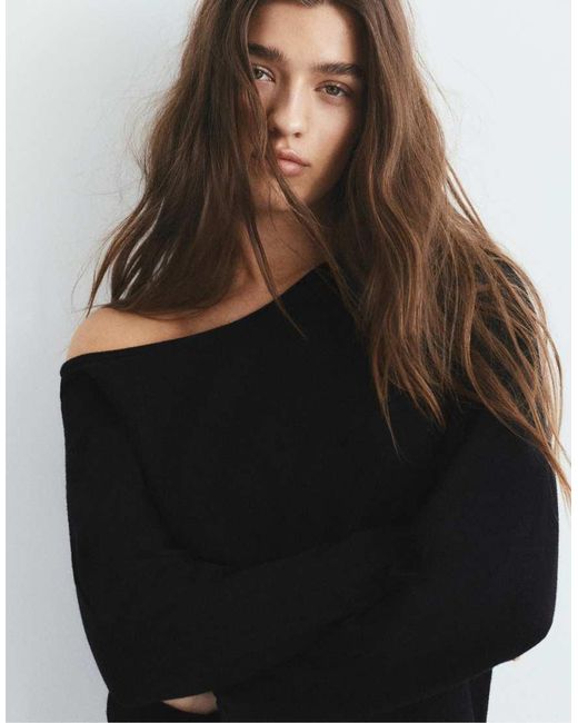 Pull&Bear Black Asymmetric Jumper