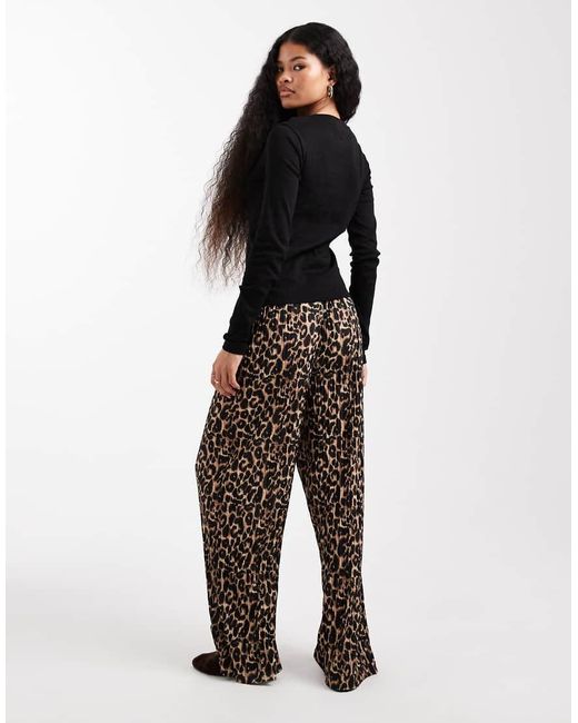 Only Petite Black Pull On Loose Fit Trousers