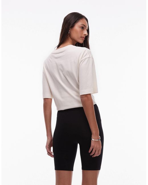TOPSHOP Black Basic legging Short