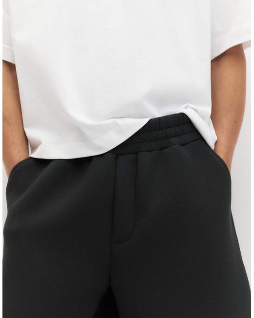 Pull&Bear Blue Bermuda Jogger Sweat Shorts for men