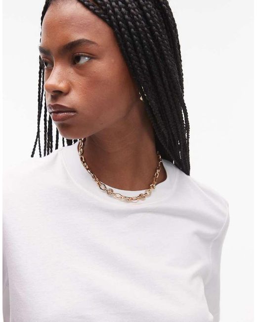& Other Stories White Relaxed Short Sleeve T-shirt