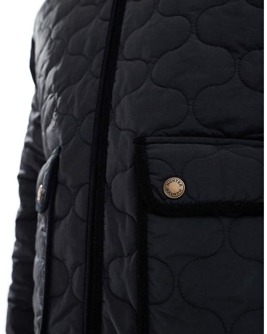 Hunter Blue Quilted Jacket for men