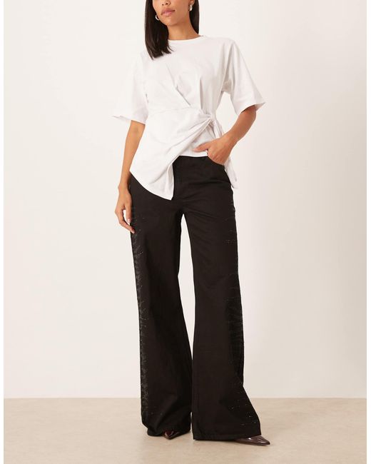 Mango White – samantha – jeans aus 100% baumwolle