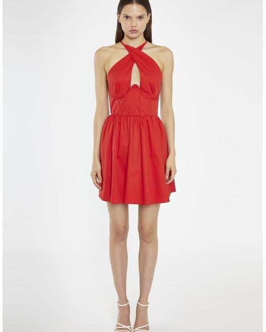 Glamorous Red Halterneck Mini Dress