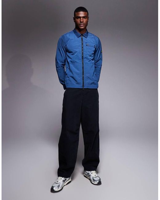 Barbour Blue Inline Overshirt for men