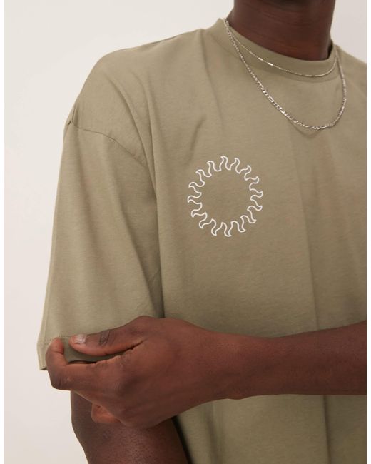 ASOS – oversize-t-shirt in Natural für Herren