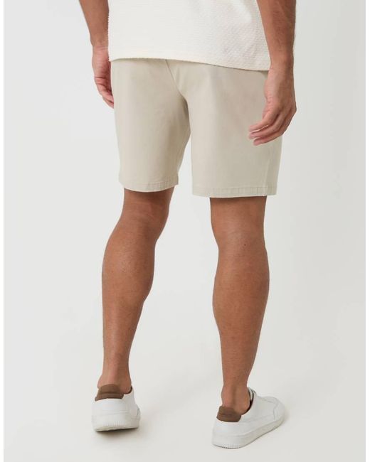 Threadbare Natural Regular Fit Stretch Chino Shorts for men