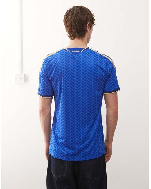 Adidas Originals Blue Adidas Football Italy 25/26 Home Shirt for men