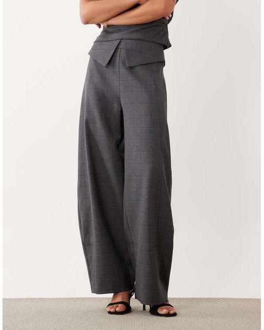 ASOS Gray Tailored Overlay Co-Ord Trouser