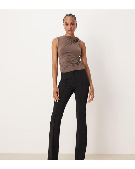 Pantalones De Sastre Negros De Corte Acampanado De Tall ASOS de color Black