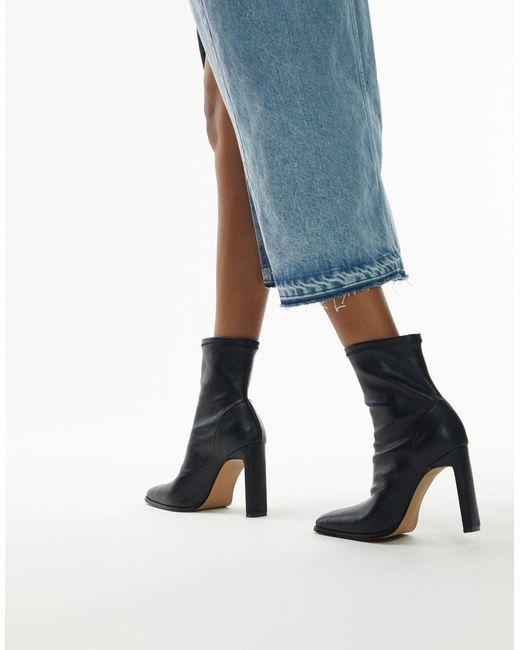TOPSHOP Blue – orla – ankle-boots