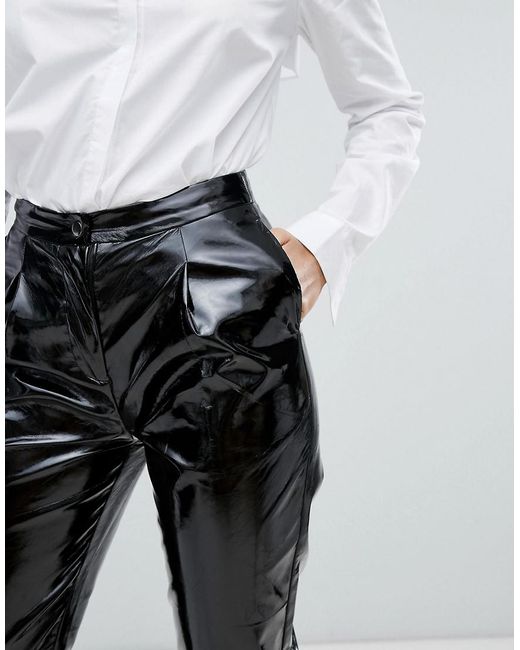 Missguided Synthetic Vinyl High Waisted 