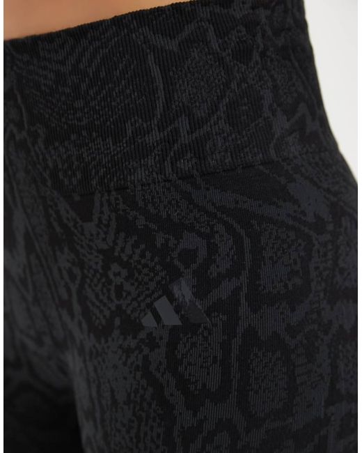 Adidas Originals Black Adidas Training Knitted Full Length Leggings