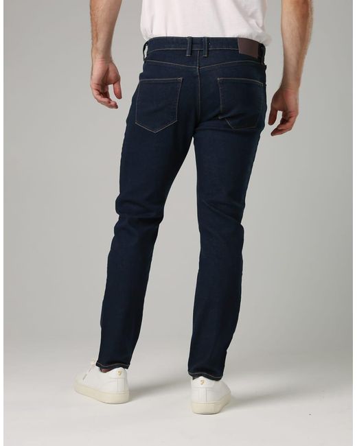 French Connection Blue Cotton Slim Fit Stretch Jeans for men