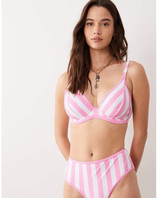 Peek & Beau Pink Underwire Bikini Top