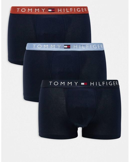 Tommy Hilfiger Blue Original 3 Pack Trunks for men