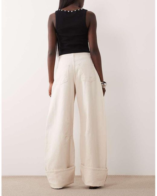 ASOS Natural Turn Up Barrel